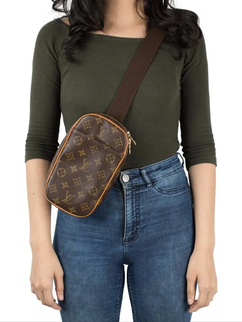 Louis Vuitton Monogram BUM WAIST Fanny Pack Belt BAG Crossbody Gange WCOA Unisex